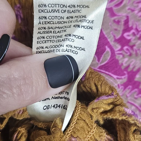 Free People Marigold Combo Top NWT - Picture 6 of 7